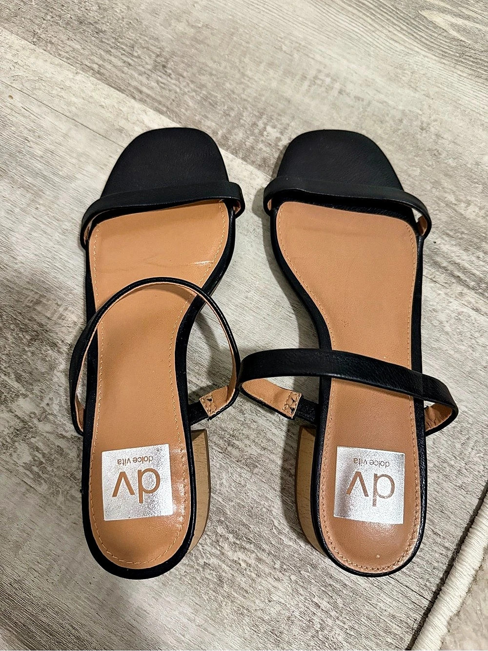 Dolce Vita Nadonna Black Sandals US 6